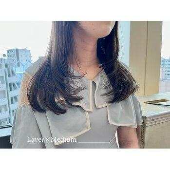 #layercut  #mediumhair 
