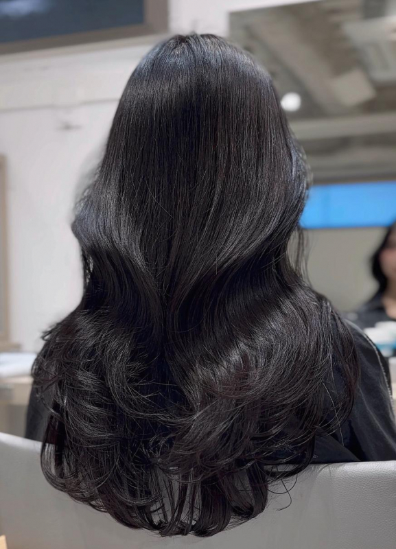 ブルーブラック×ロングレイヤー