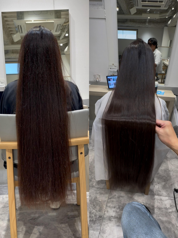 京都で縮毛矯正をお探しの方へ｜ロングヘアでも自然で柔らかいストレートに