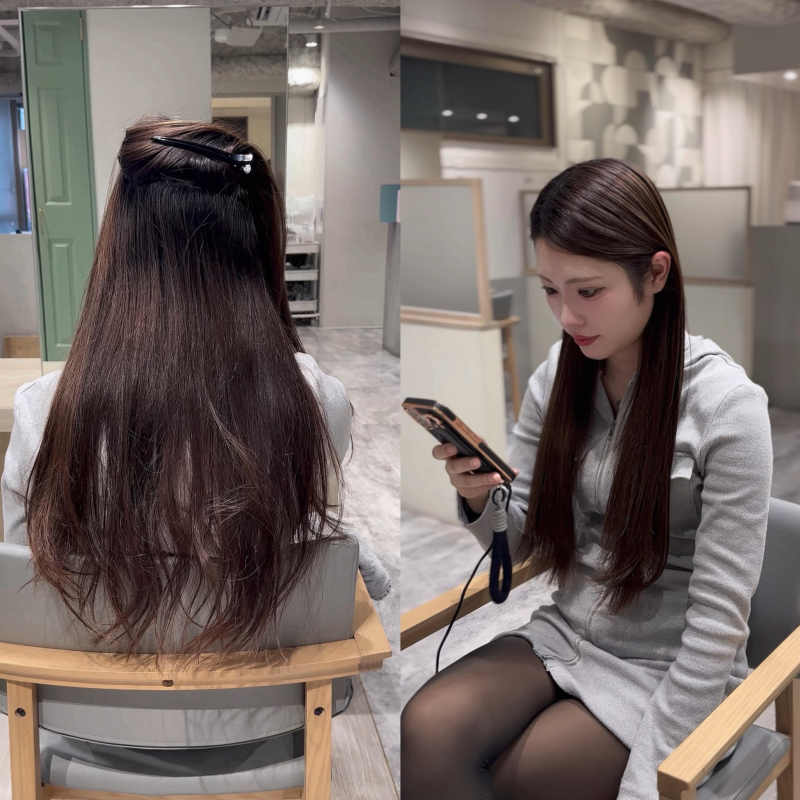 京都で縮毛矯正が上手い美容師をお探しの方へ  顔型に合わせたメテオストレートで、自然に似合う髪へ