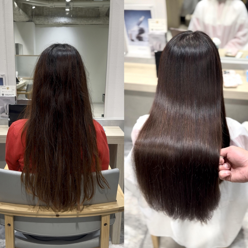京都で縮毛矯正に失敗したくない方へ  ロングヘアのBefore→Afterで分かる本当の違い