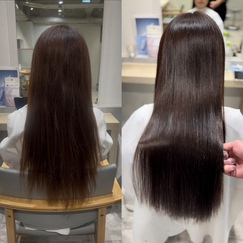 ロングヘアを綺麗に伸ばす縮毛矯正｜自然で柔らかなストレートへ